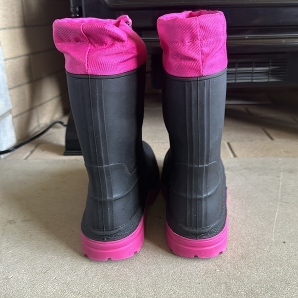 Felt lined rain/winter boots galoshes womens size 5 - Picture 3 of 7